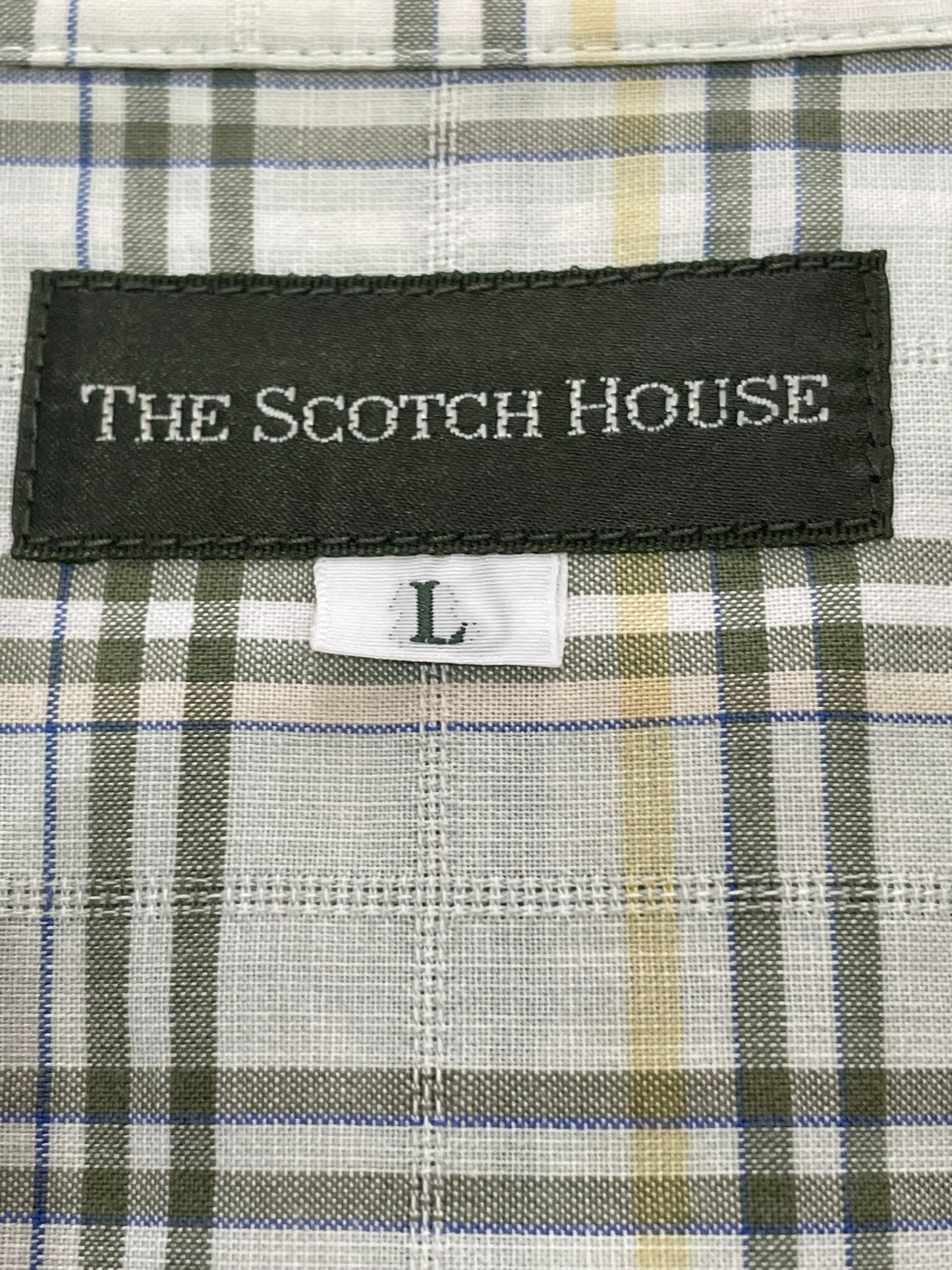 THE SCOTCH HOUSE  メンズ　  トップス  　Tシャツ/カットソー(半袖/袖なし)　L　グリーン系　チェック柄